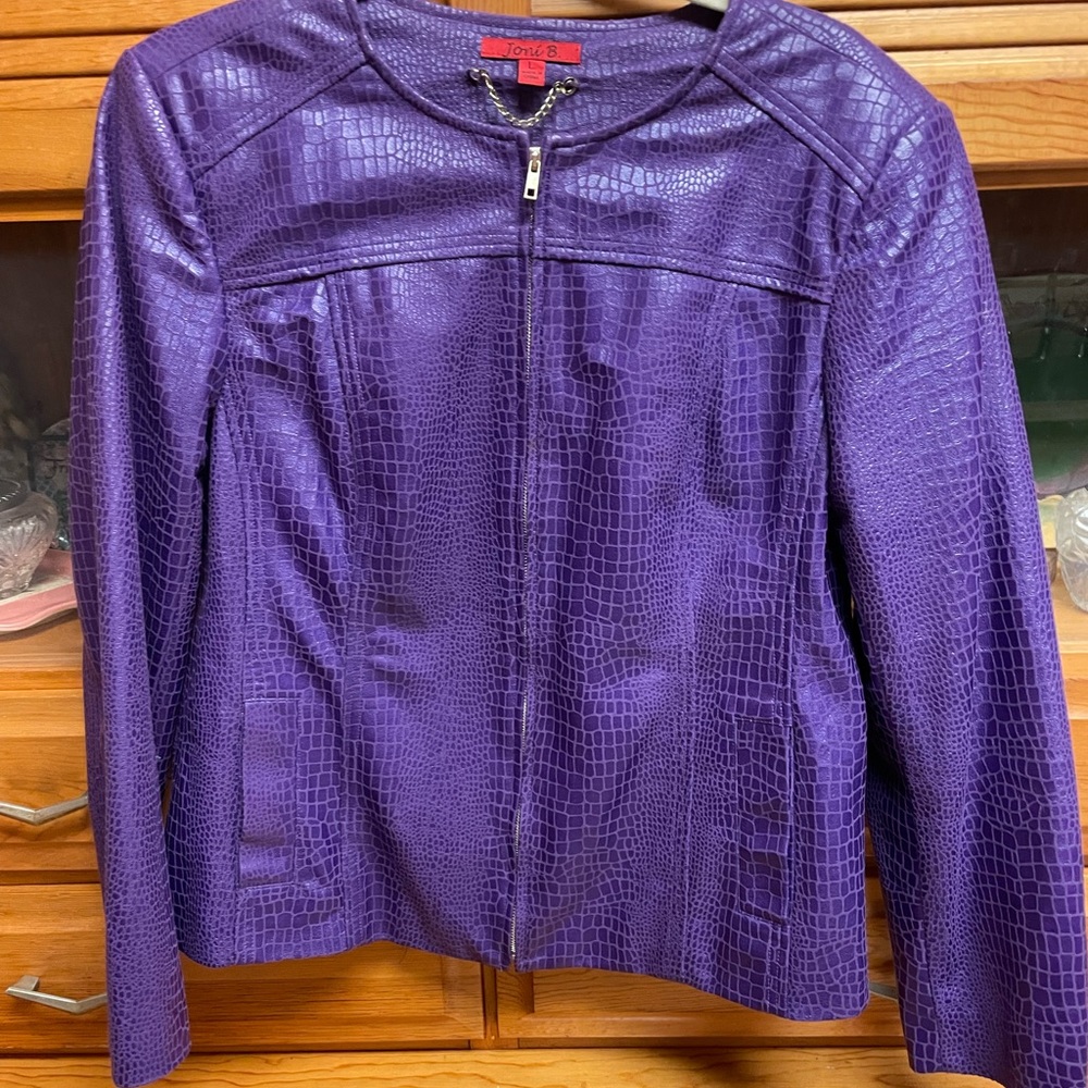 Faux leather jacket